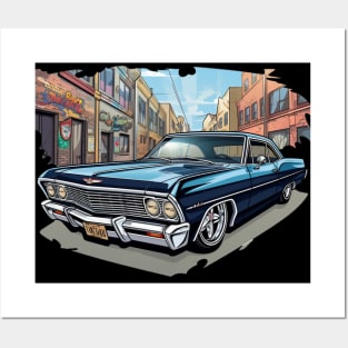 Urban Vibes: Chevy Caprice Lowrider Posters and Art